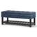 Angle. Simpli Home - Cosmopolitan Storage Ottoman Bench with Open Bottom - Denim Blue.