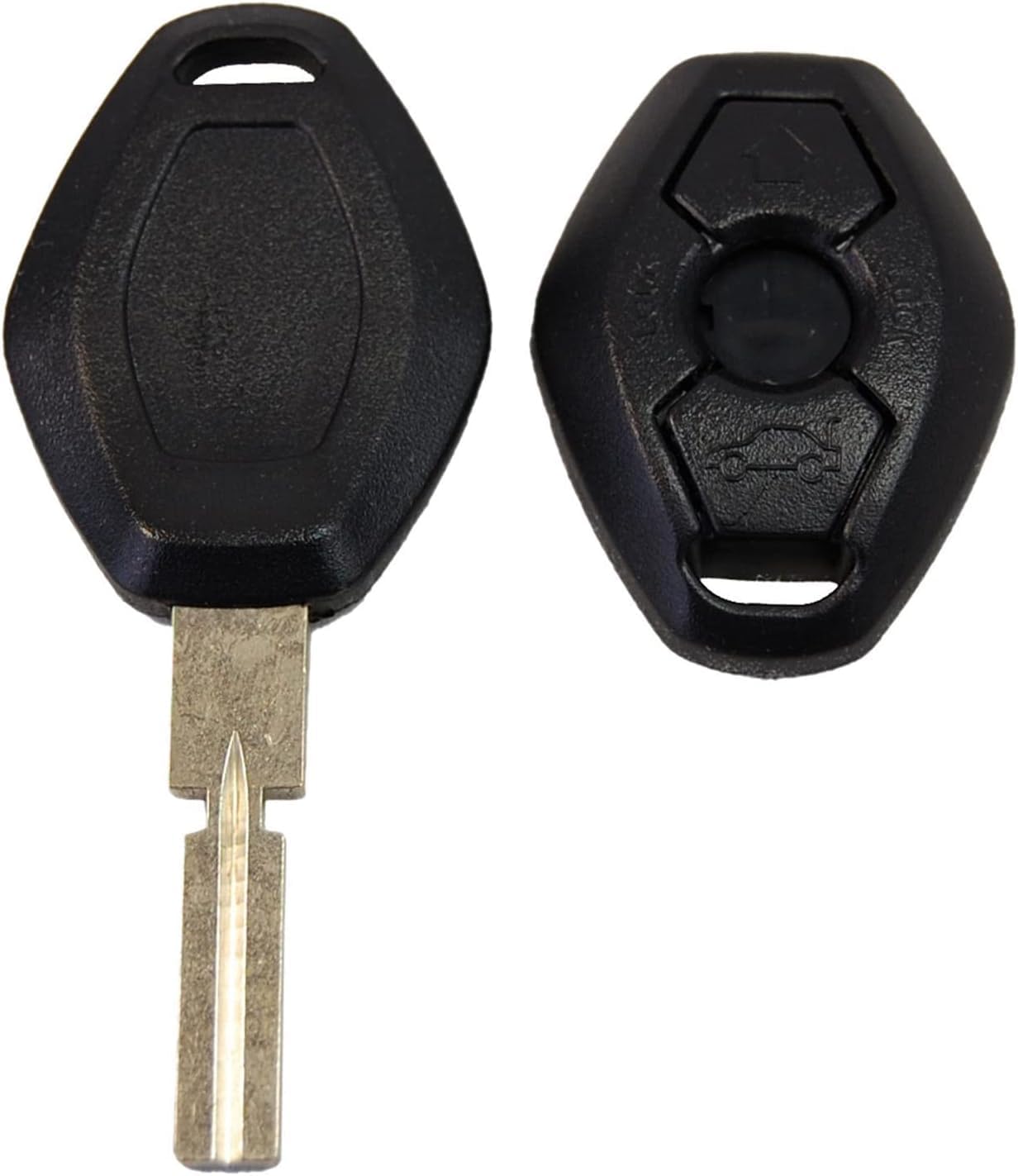 Alt View 2. HQRP - Remote Key Fob Shell Case with Uncut Blade for BMW 7 Series E38 1995-1998 - Black.