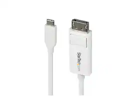StarTech.com - StarTech 6ft USB-C to DP 1.2 Cable, 4K 60Hz, White for MacBook Pro/Air M1/M2/M3/M4