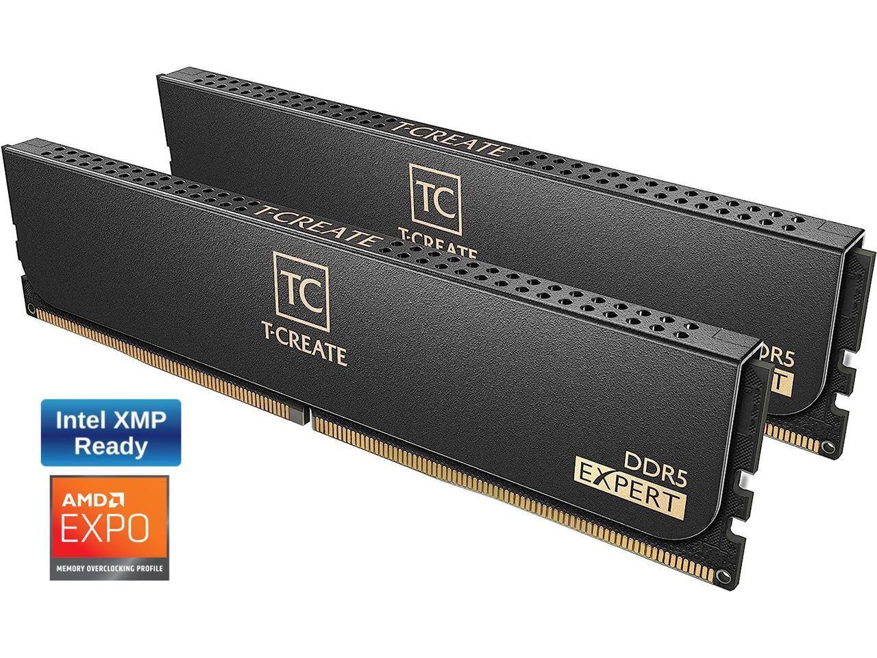 Team Group - T-CREATE EXPERT 32GB DDR5 6400MHz RAM (2x16GB) PC5-51200 - Black