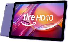 Front. Amazon - Fire HD 10 - 10.1" Tablet (2023 Release) - 64GB with Wi-Fi - Lilac.