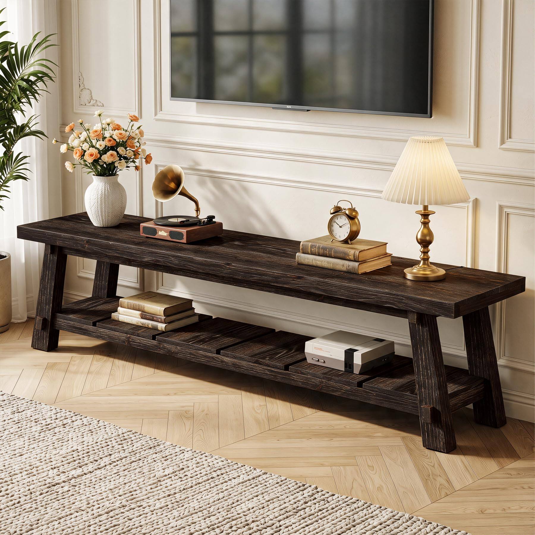 Tribesigns 71 Inches Extra Long TV Stand for TVs up to 85