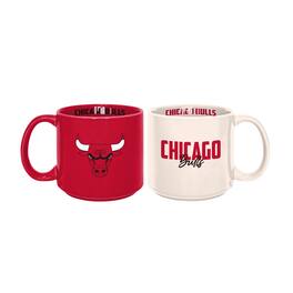 Logo Brands - Chicago Bulls 2-Pack 15oz. Stackable Mug Set - Multicolor