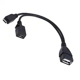 Micro Usv End Sanoxy 2 in 1 Micro USB OTG Adapter Cable with Power Support Black ...