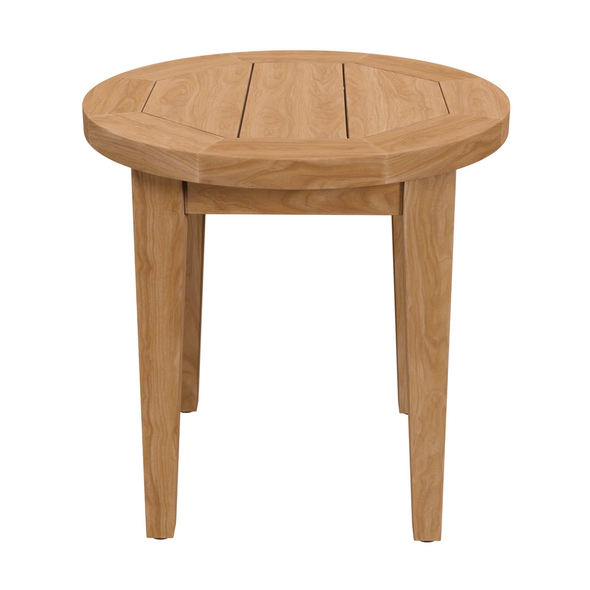 Alt View 2. Modway - Brisbane Teak Wood Outdoor Patio Side Table by Modway - Natural.