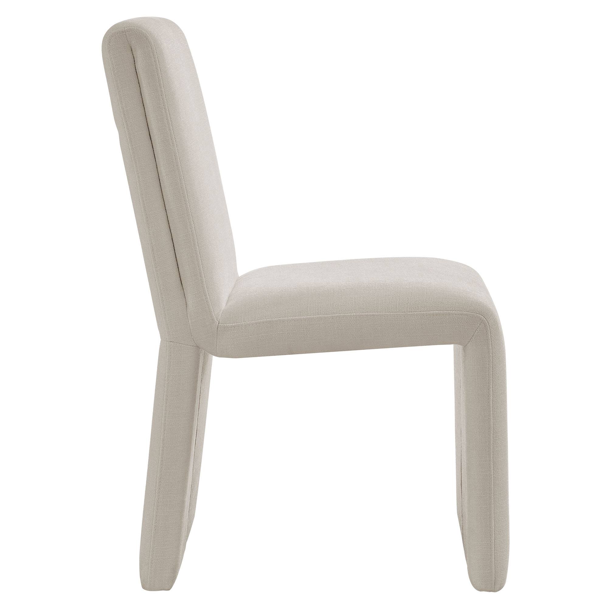 Back. Modway - Emory Fabric Upholstered Dining Side Chair by Modway - White.