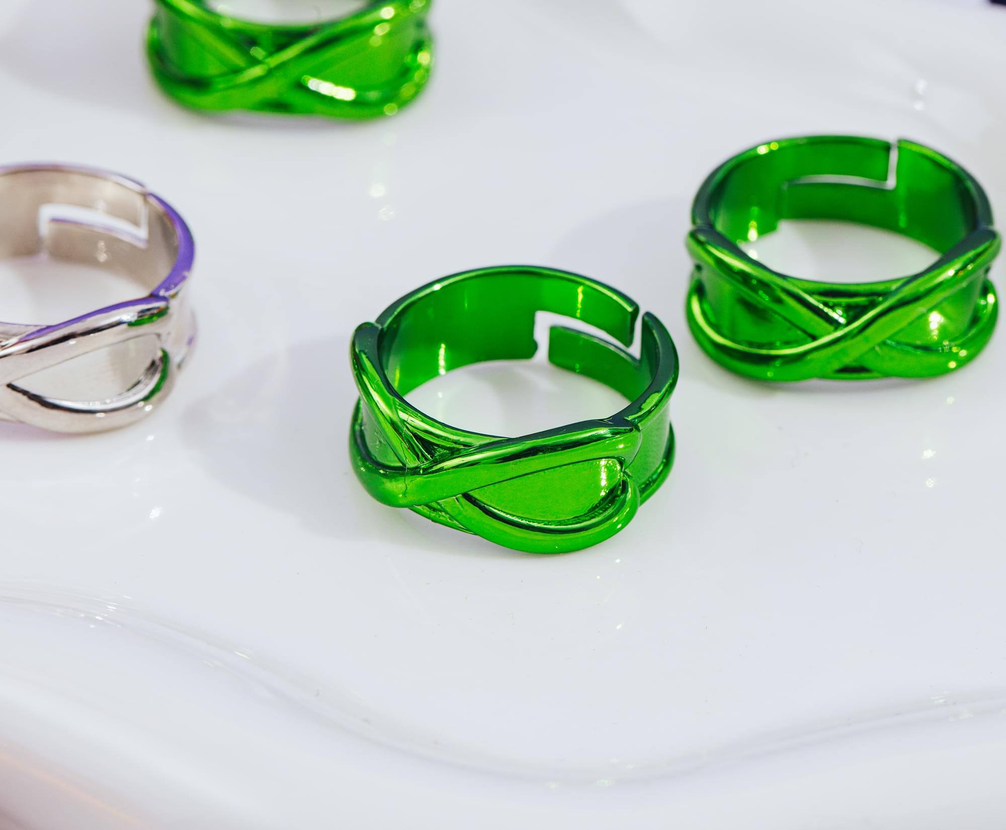 Alt View 3. SalesOne LLC - Dragon Ball Super 5-Piece Adjustable Time Ring Replica Collector's Set.