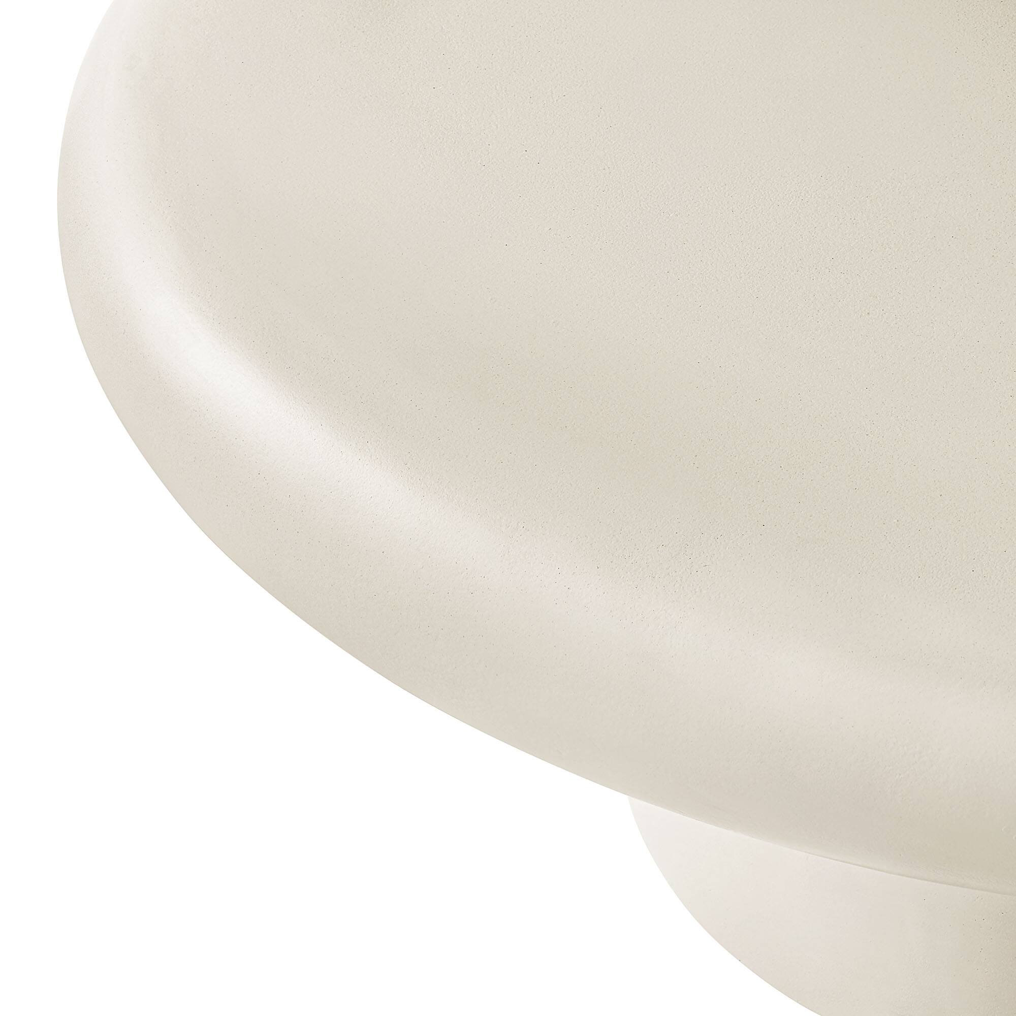 Alt View 5. Modway - Argos Indoor - Outdoor Patio Concrete Round Coffee Table by Modway - White.