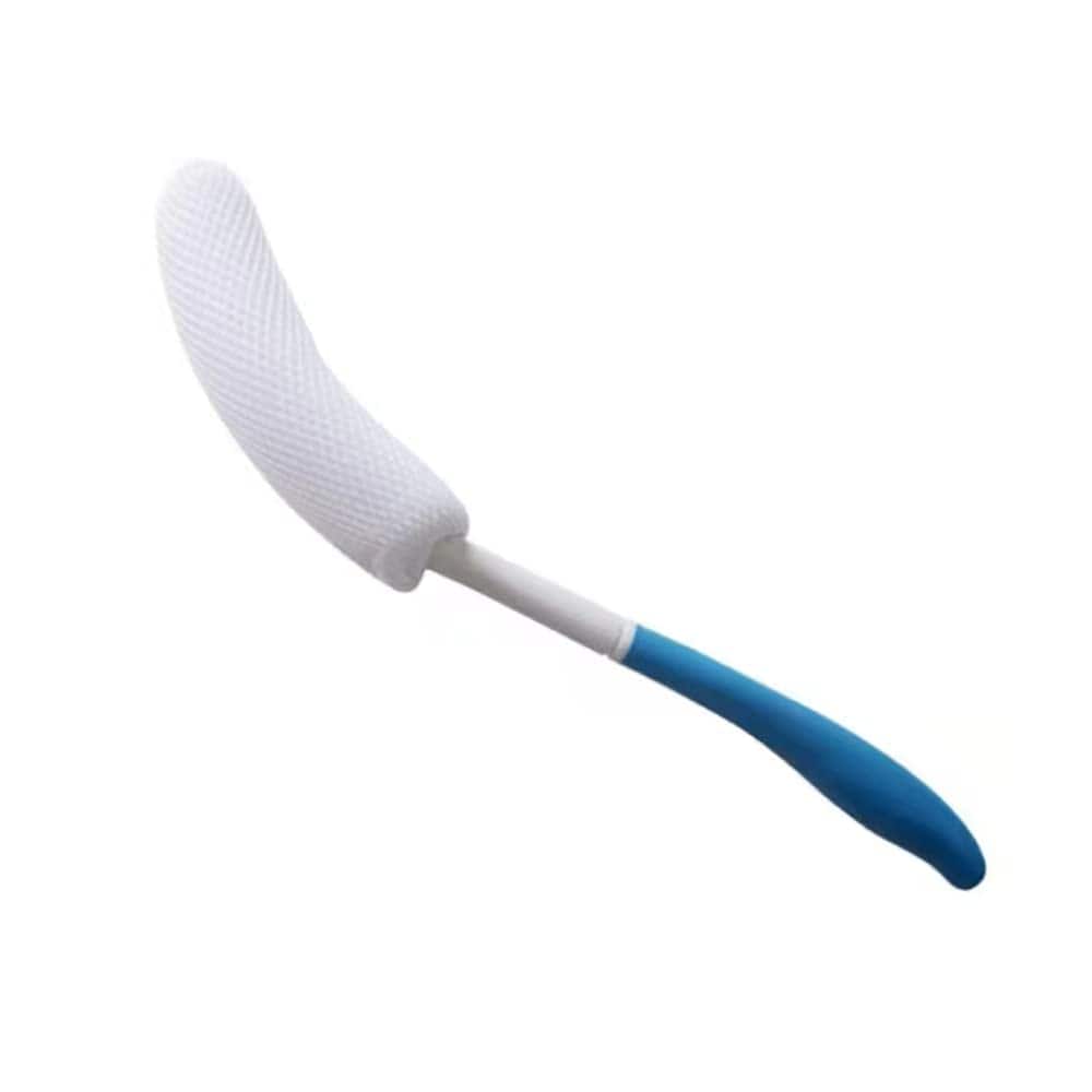 DORLUKFU - Long Anti-Slip Curved Handle Bath Body Brush Bath Brush for Middle Aged, Elderly/Pregnant Women Bath and Shower, 15.33