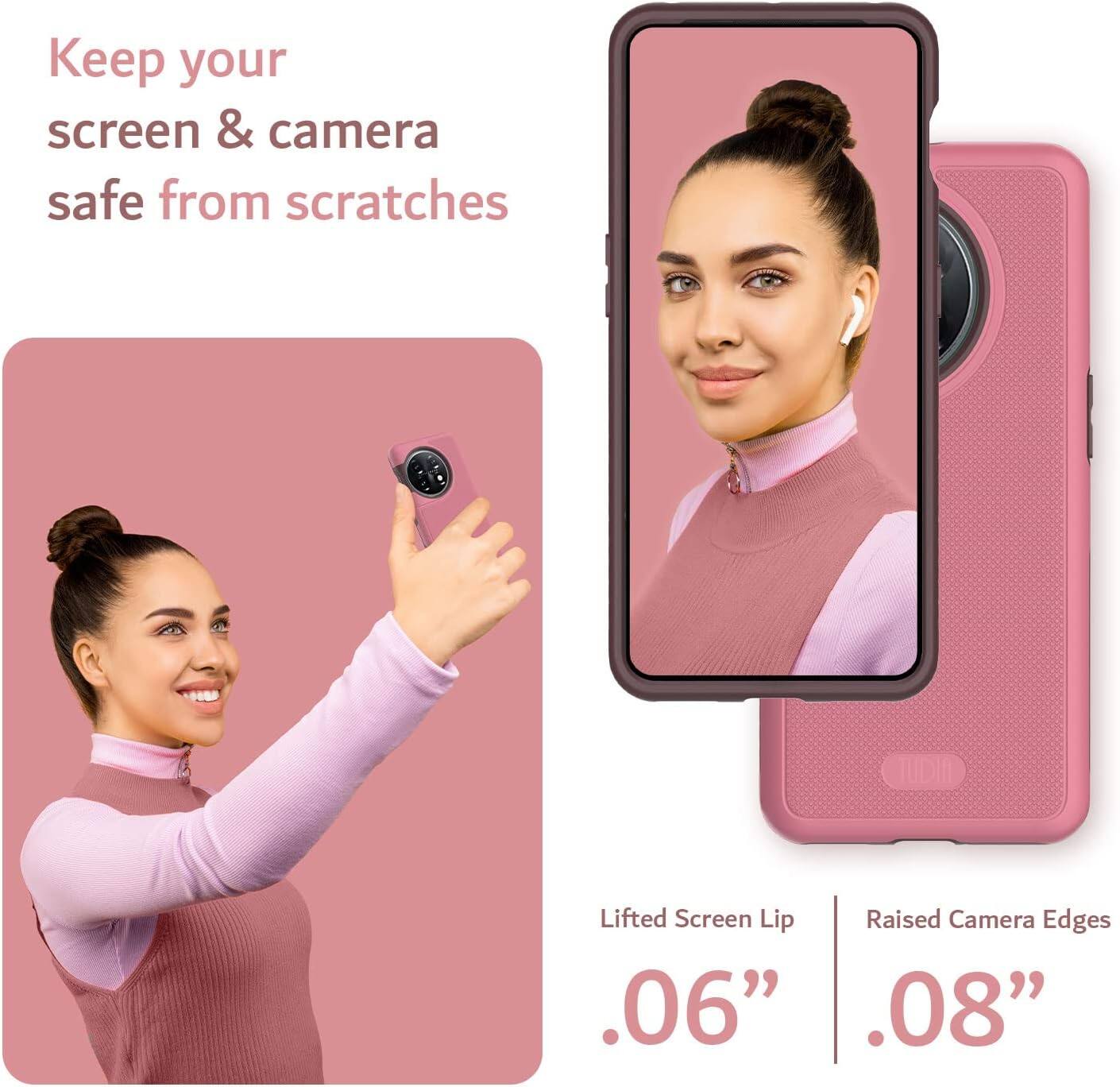 Keep your screen & camera safe from scratches

Lifted Screen Lip .06"  
Raised Camera Edges .08"