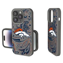 Keyscaper - NFL - Denver Broncos - Paisley iPhone Soft Touch Case - 14 - Gray