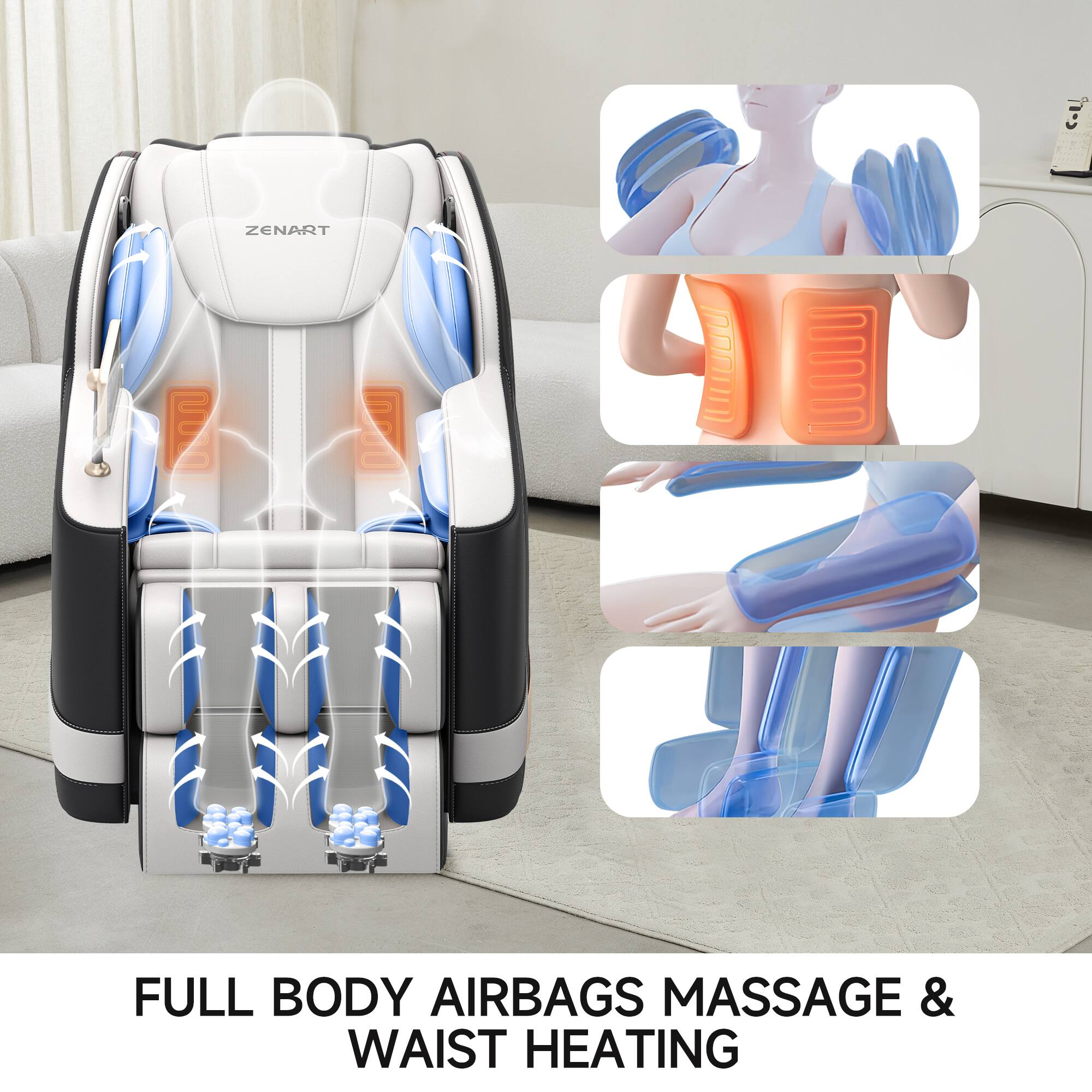 ZENART

FULL BODY AIRBAGS MASSAGE & WAIST HEATING