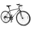 Front. Costway - Costway 6-Speed Cycling Bike with All-terrain Rubber Wheels Dual Brakes Adjustable Saddle - Black.