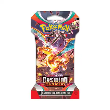 6+ Pokémon Trading Card Game
Scarlet & Violet: Obsidian Flames
1 Additional Pokémon TCG Booster Pack