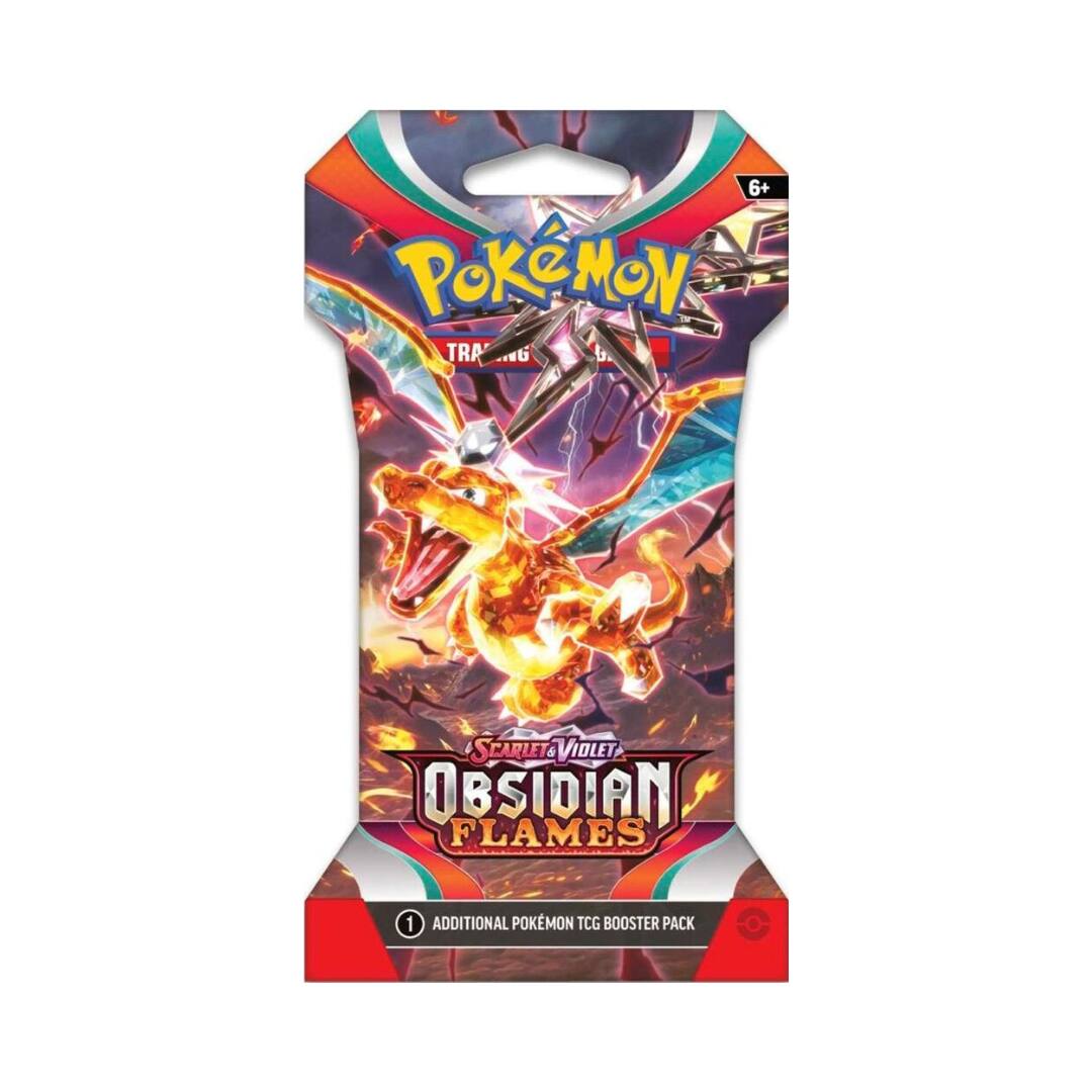 6+ Pokémon Trading Card Game

Scarlet & Violet: Obsidian Flames

1 Additional Pokémon TCG Booster Pack