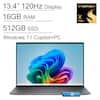 13.4" 120Hz Display
16GB RAM
512GB SSD
Windows 11 Copilot+PC
Snapdragon X Elite