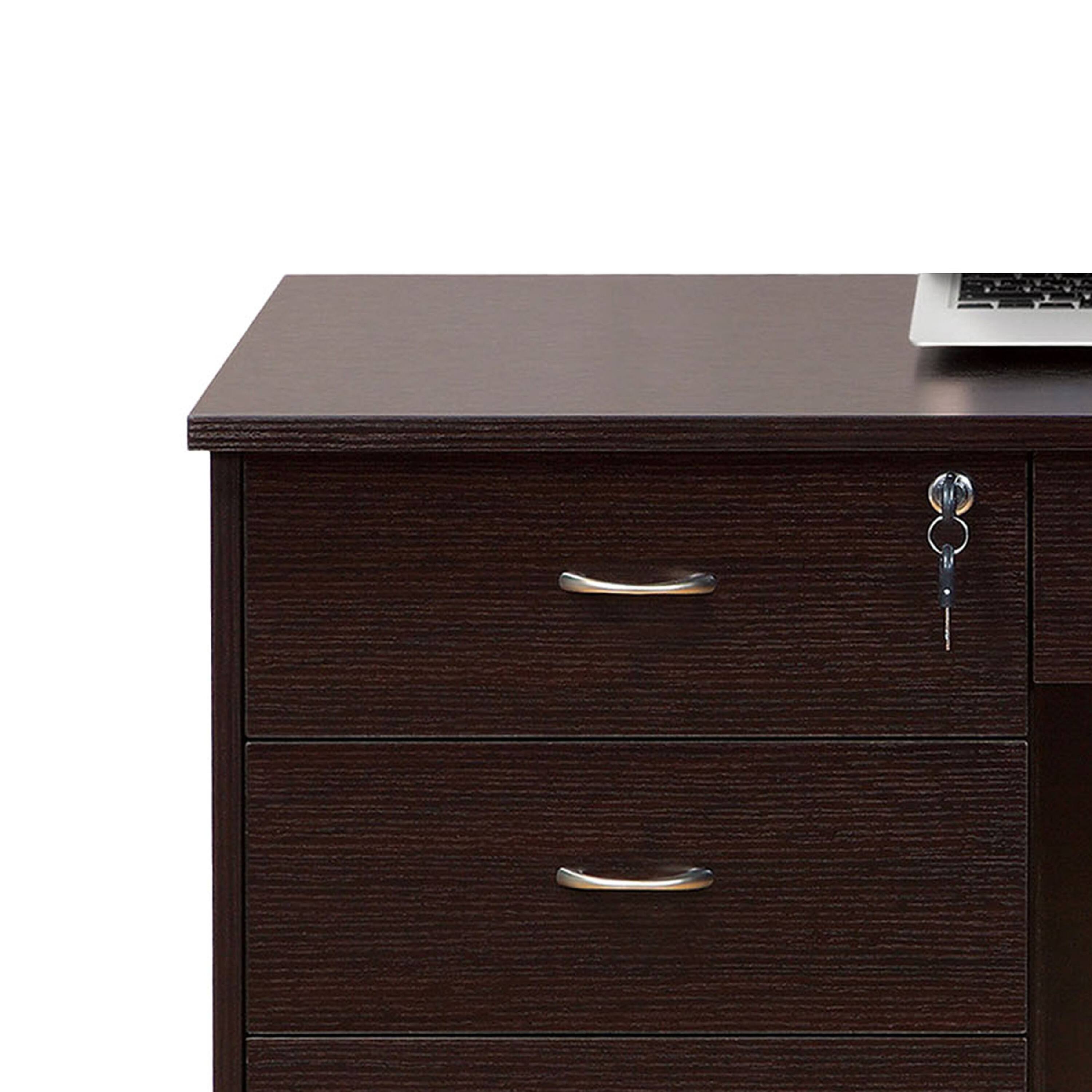 Manhattan Lane Sial Laptop Desk, 4 Drawers, 40 Inch, Composite Board ...