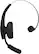 Left. BlueParrott - Pro B350 Wireless Bluetooth Mono Headset with 98% AI Voice Isolation Mics and Lightweight Headband - Black.