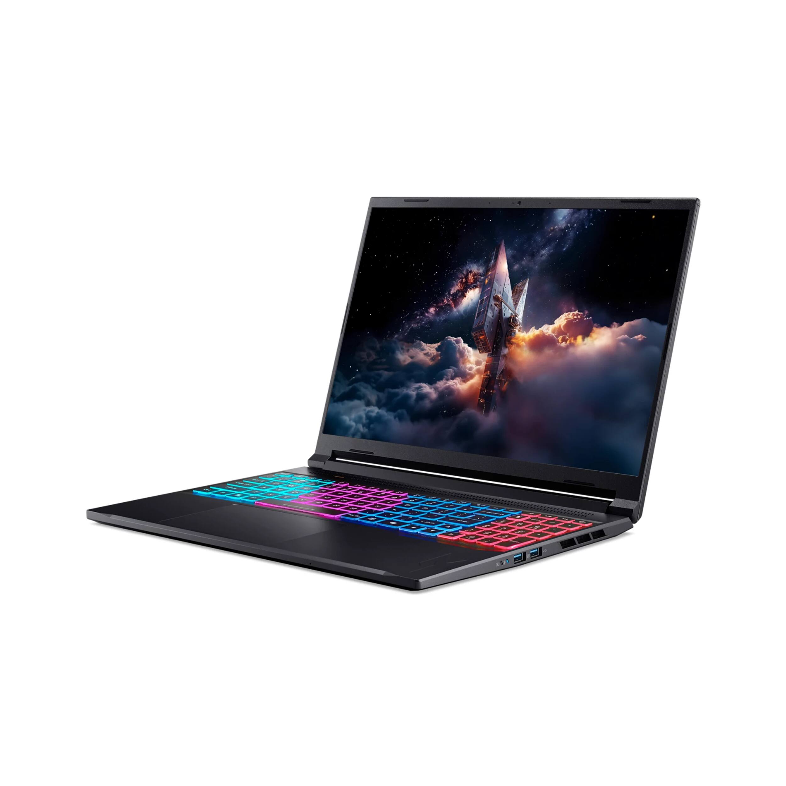 Alt View 4. Acer - Acer Nitro V 16S 16" Gaming Laptop,Ryzen 7 260,16GB DDR5,1TB SSD+1TB Dock Set,RTX 5070,Backlit Keyboard,Win 11 Pro,Black - Black.