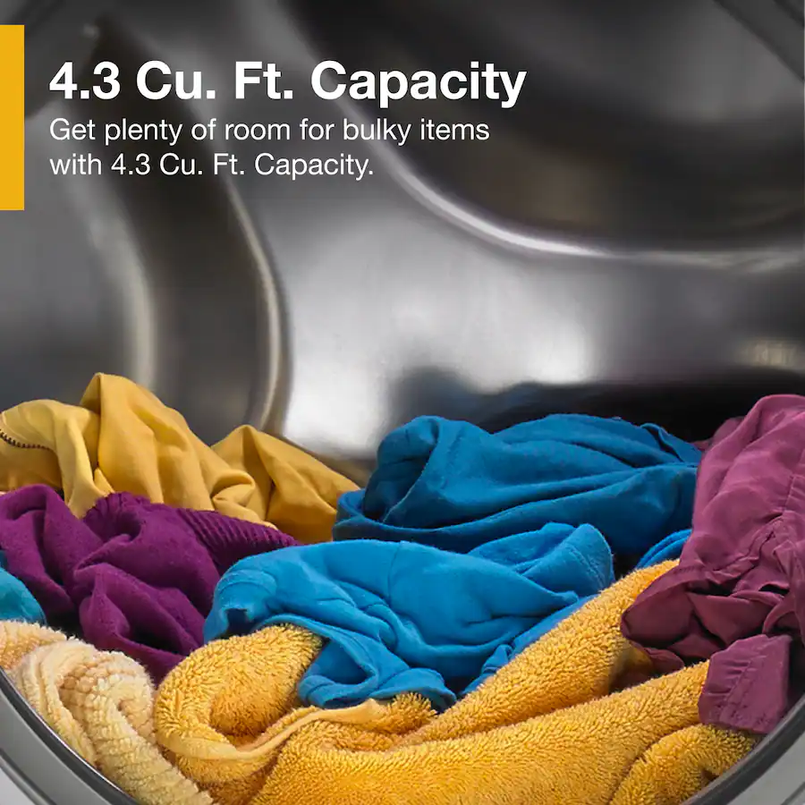 Whirlpool 4.3 Cu. Ft. High Efficiency Stackable Front Load Washer with ...