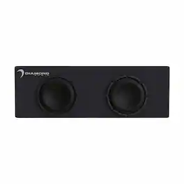 Diamond Audio - DESMB8D - Dual 8" Slot Vented Passive Subwoofer Enclosure (2Ω) - Black/Gray