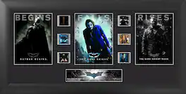 Trend Setters - Batman: The Dark Knight Trilogy (Rise and Fall) Limited Edition Trio Framed FilmCells Presentation - Multicolor