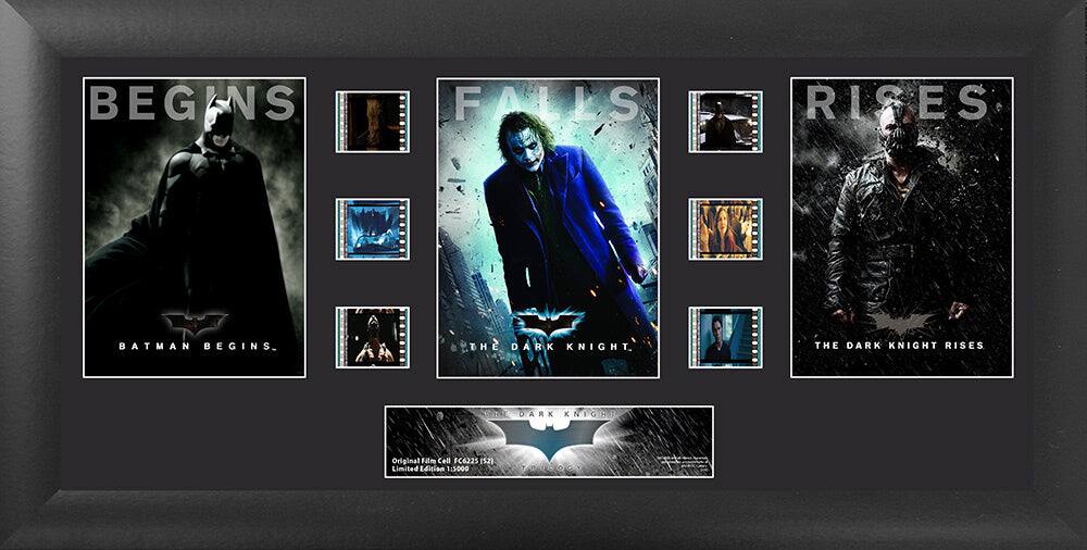 BEGINS  
BATMAN BEGINS  

FALLS  
THE DARK KNIGHT  

RISES  
THE DARK KNIGHT RISES  

Original Film Cell FC6225 (152)  
Limited Edition 1:5000  
7DUN0G