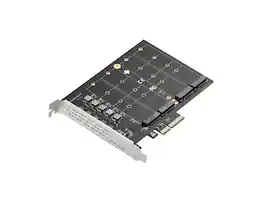 Syba - PCIe 3.0 x4 to 4-Port M.2 NVMe Adapter Card