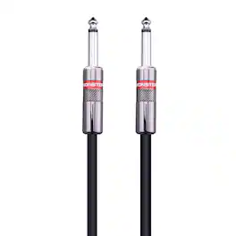 Monster - Classic 12 Ft Speaker Cable - Straight to Straight 1/4" Connectors - All-Metal Housing - Black