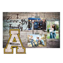 Fan Creations - Appalachian State Mountaineers 11" x 19" I Love My Family Clip Photo Frame - Multicolor