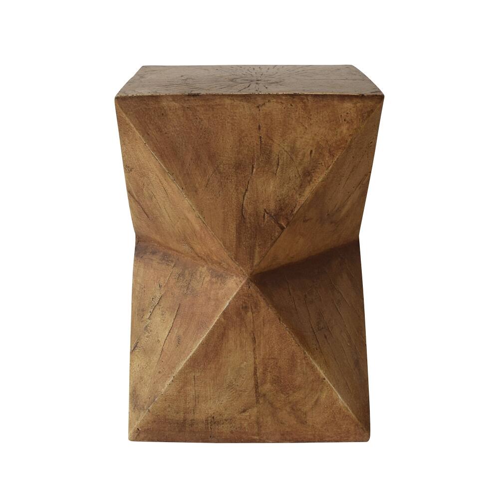 Angle. Loheer - Loheer Outdoor Side Table Concrete Accent Table Modern End Table - Wood-like.
