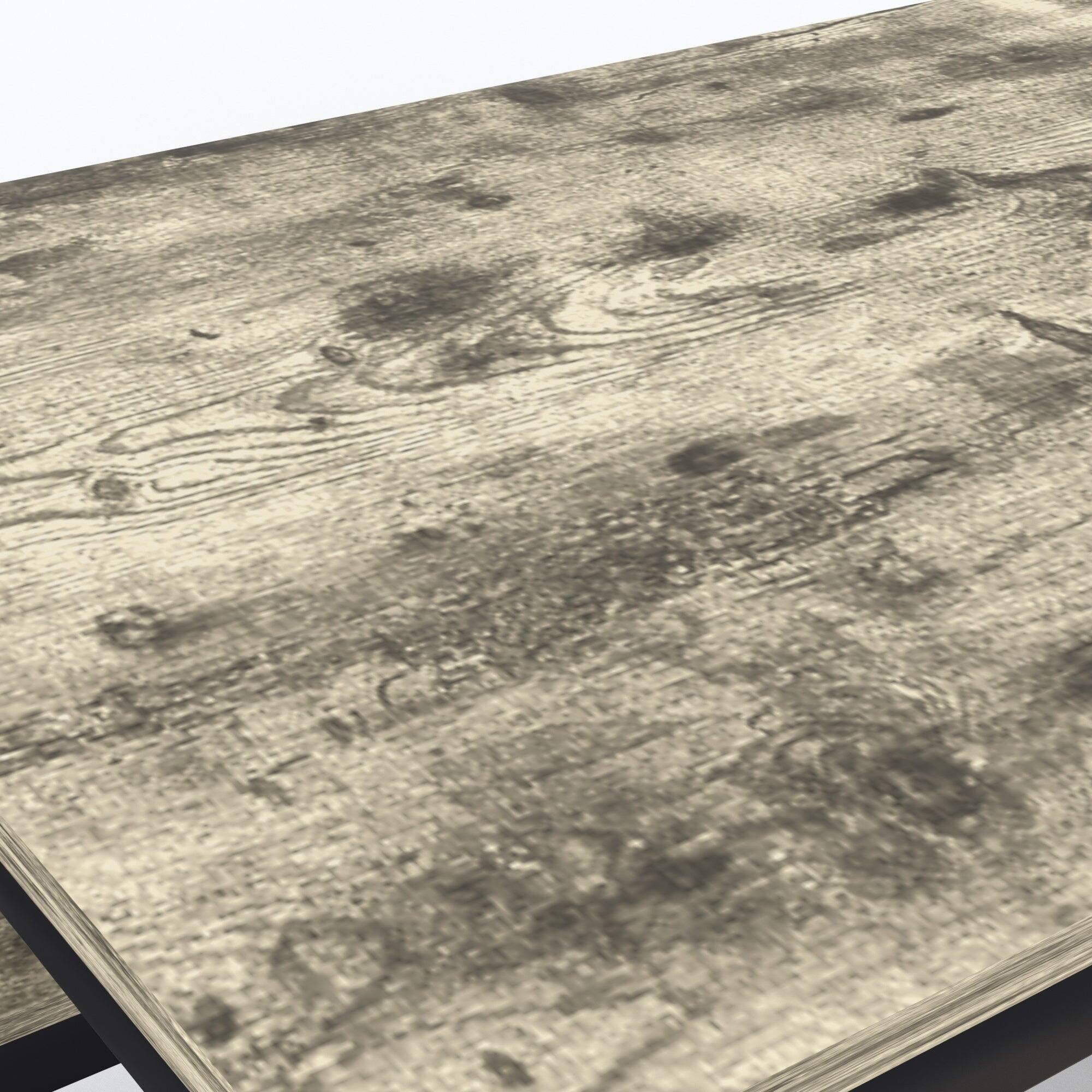 Alt View 1. Vecelo - Dining Set: 43.3" Table & 2 Benches - Space Saving Design, Easy Assembly, Metal Frame, 4-Person Family Dining - Grey.