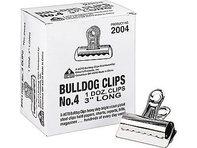 Scripts Bull Clips X ACTO #4 Bulldog Clips, 12/Box Metallic 2004 - Best Buy