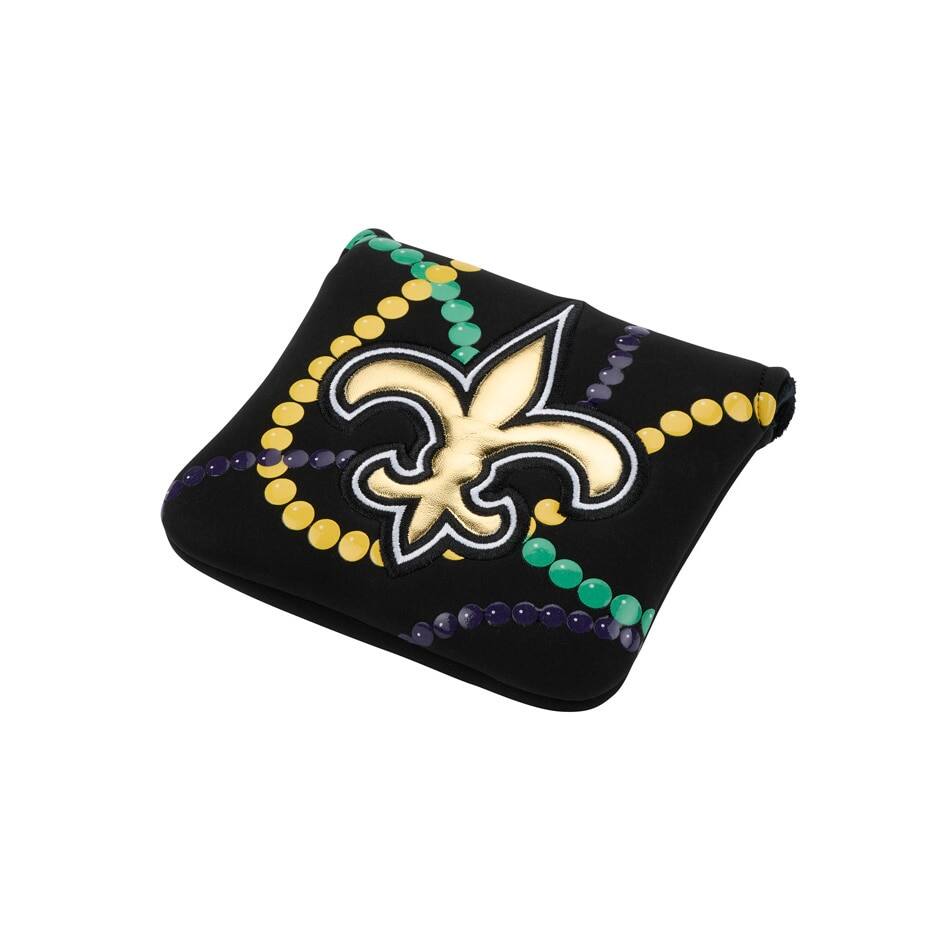 Alt View 2. TaylorMade - New Orleans Saints Mallet Headcover - Black.