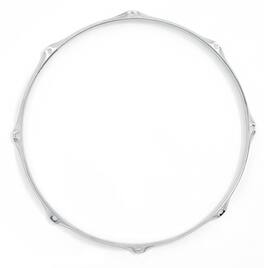 Gibraltar Hardware - 16" 8 Lug Batter Hoop, 2.3mm Heavy Duty Chrome Drum Hoop for Floor Toms, Provides Consistent Shape & Balanced Tension