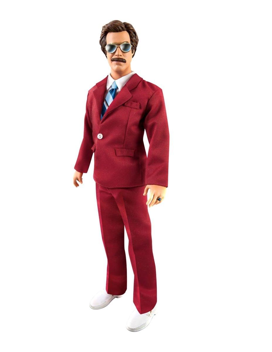 Front. Seven20 - Anchorman 13" Talking Action Figure: Ron Burgundy - Red.