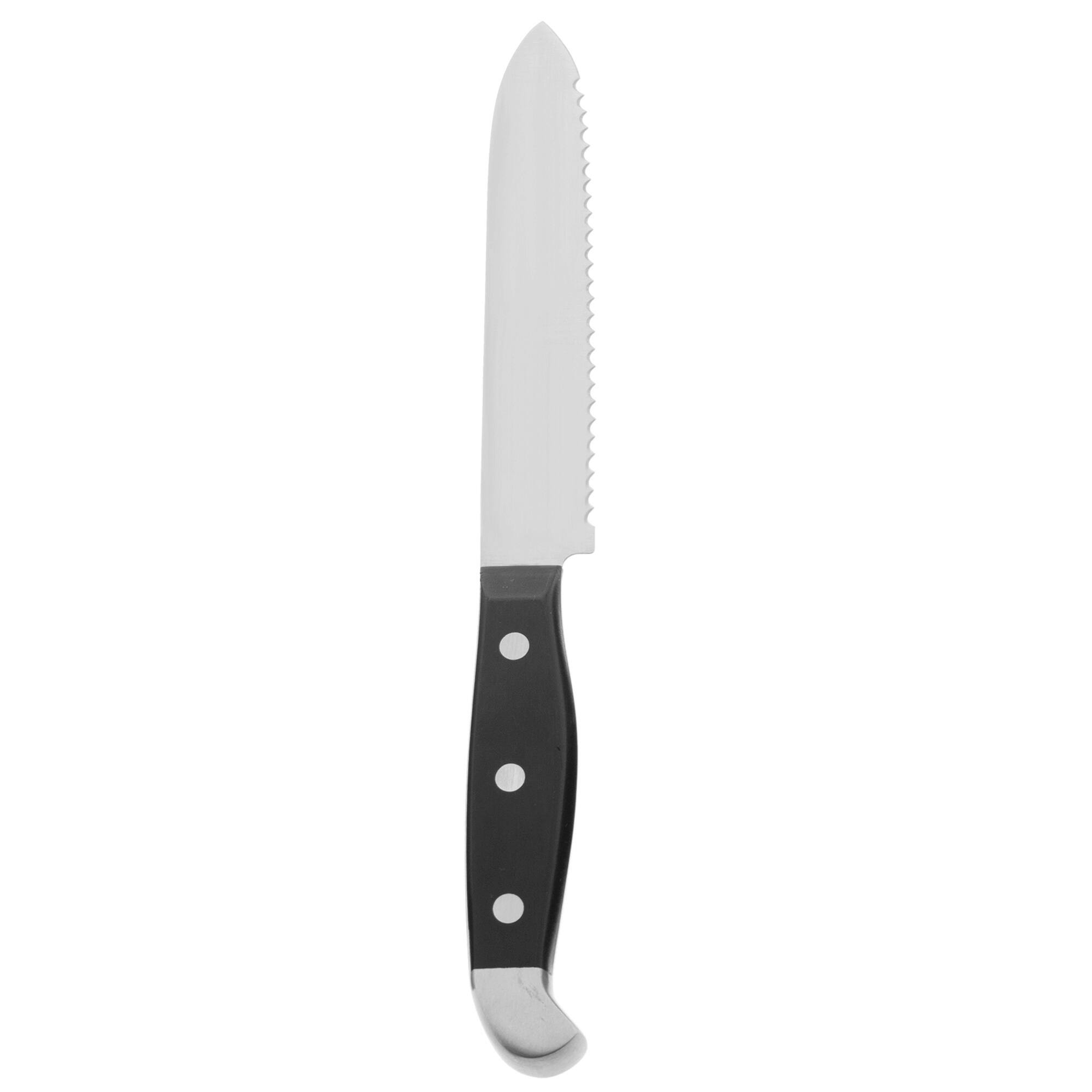 Alt View 5. Henckels - Henckels Statement 5-inch Serrated Utility Knife - Stainless Steel.