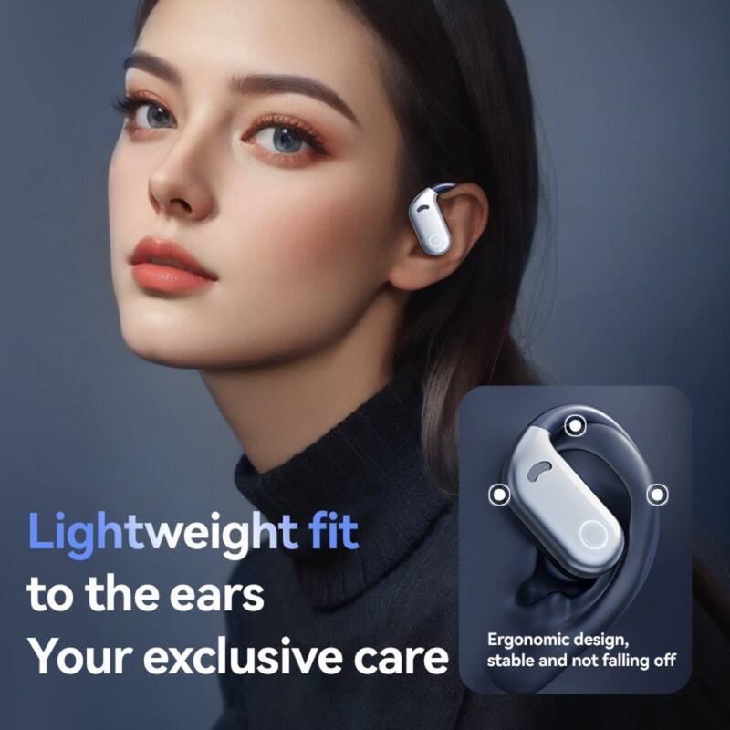 Lightweight fit to the ears  
Your exclusive care  

Ergonomic design, stable and not falling off
