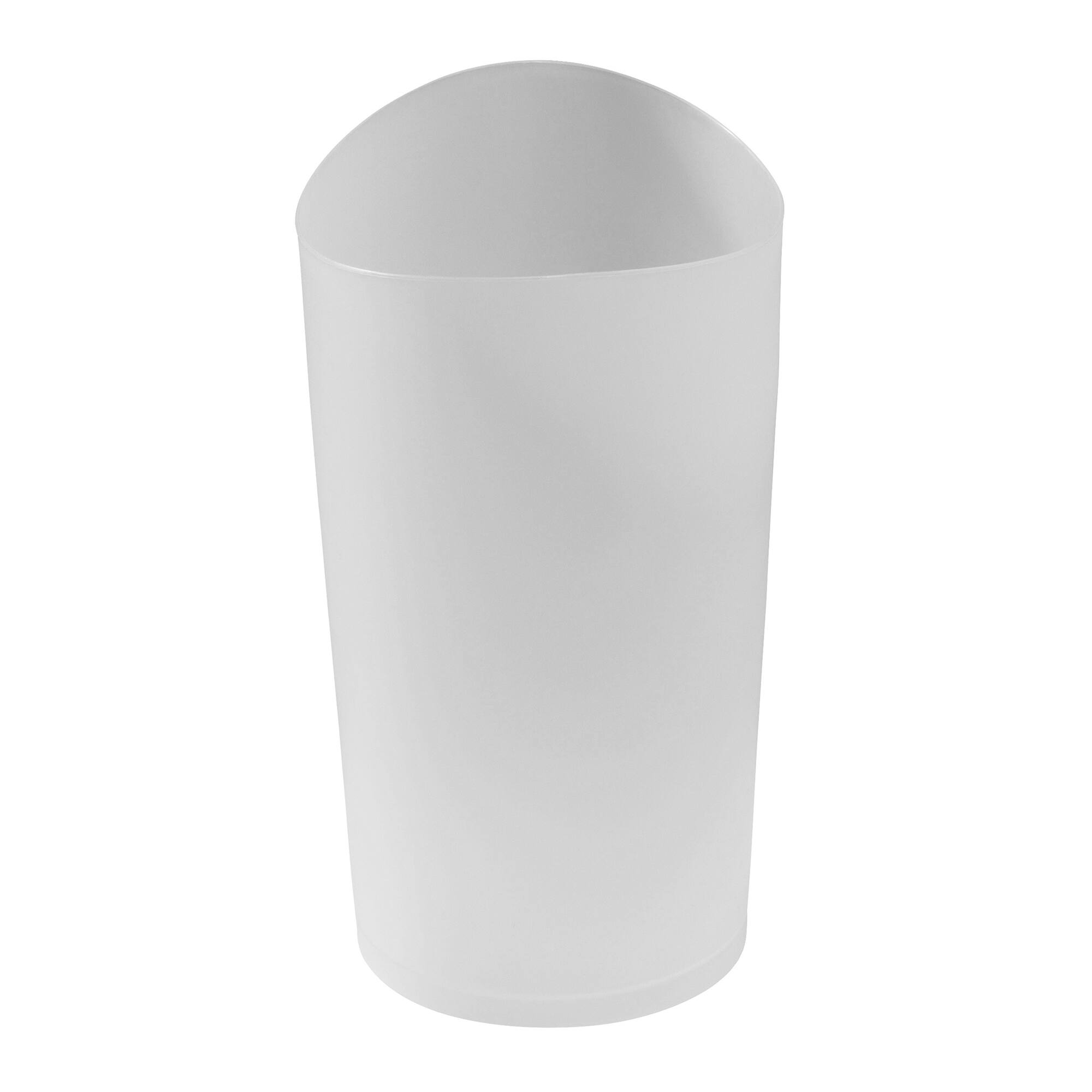 Alt View 1. RubberMaid - Rubbermaid Spa Works Compact 9 Quart Indoor Open Vanity Trash Container, White - White.