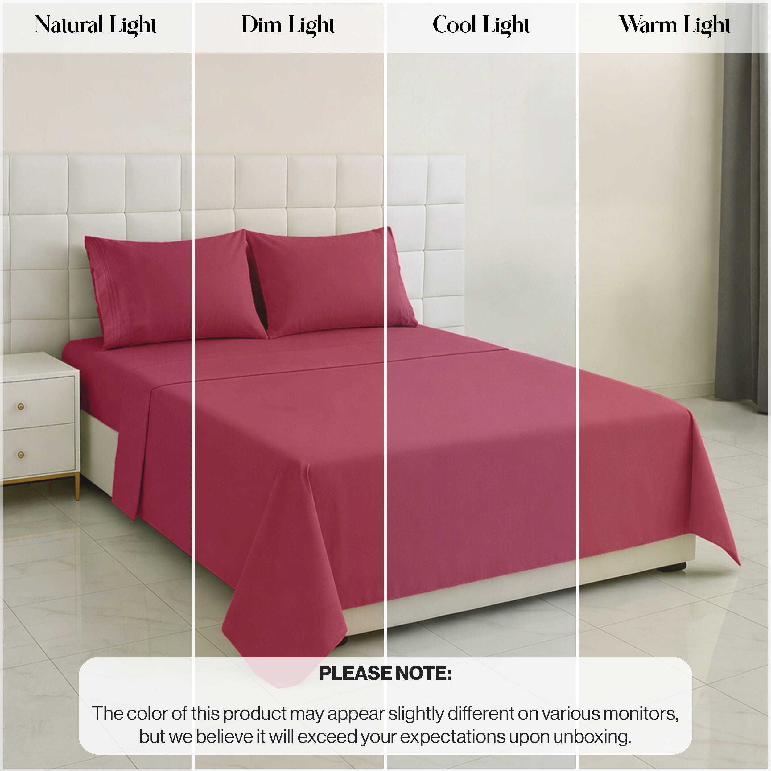 Natural Light  
Dim Light  
Cool Light  
Warm Light  

PLEASE NOTE:  
The color of this product may appear slightly different on various monitors, but we believe it will exceed your expectations upon unboxing.