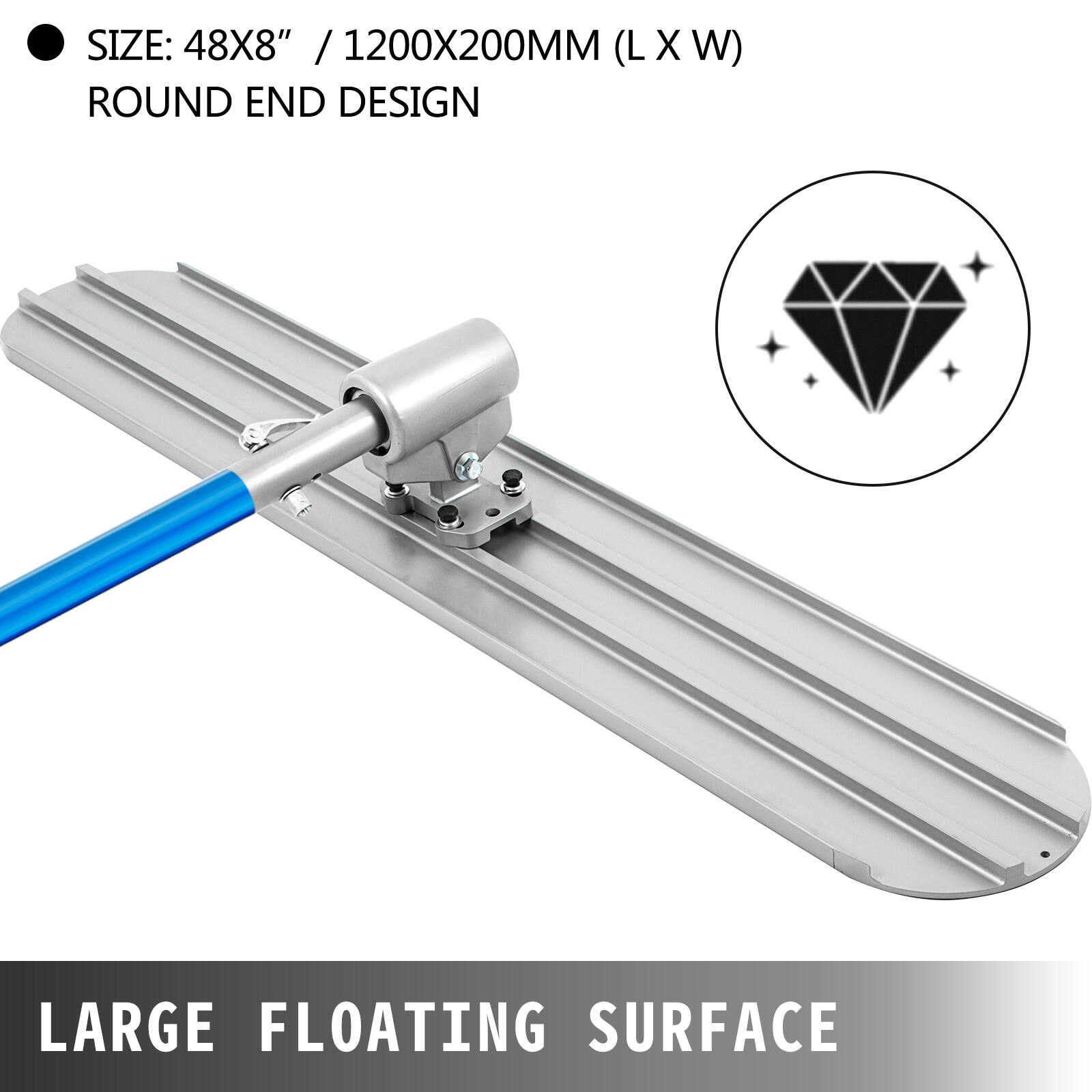 SIZE: 48X8" / 1200X200MM (L X W)  
ROUND END DESIGN  

LARGE FLOATING SURFACE