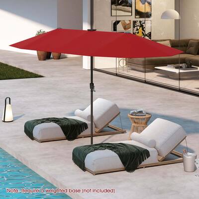 Costway 13 FT Large Patio Umbrella with LED Solar Lights Crank Handle 12 Heavy Duty Ribs Wine COST04366 - Best Buy Costway 13 FT Large Patio Umbrella with LED Solar Lights Crank Handle 12 Heavy Duty Ribs Wine COST04366 - Best Buy