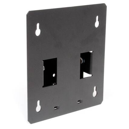 Front. RackSolutions - RackSolutions Universal Monitor Wall Mount with Tilt (VESA-D Mounting Holes) - Black.
