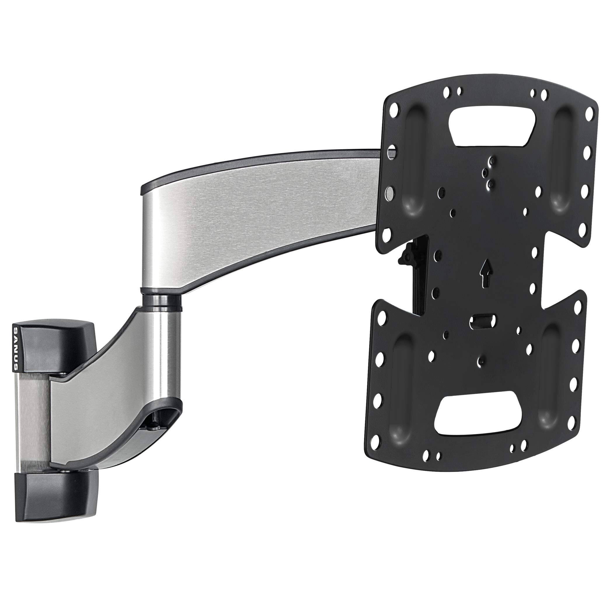 Front. Sanus - Full Motion TV Wall Mount for 19 - 40" TVs - Extend, Tilt, Swivel - Low Profile Design w/ DIY Install - Stainless Steel - black.