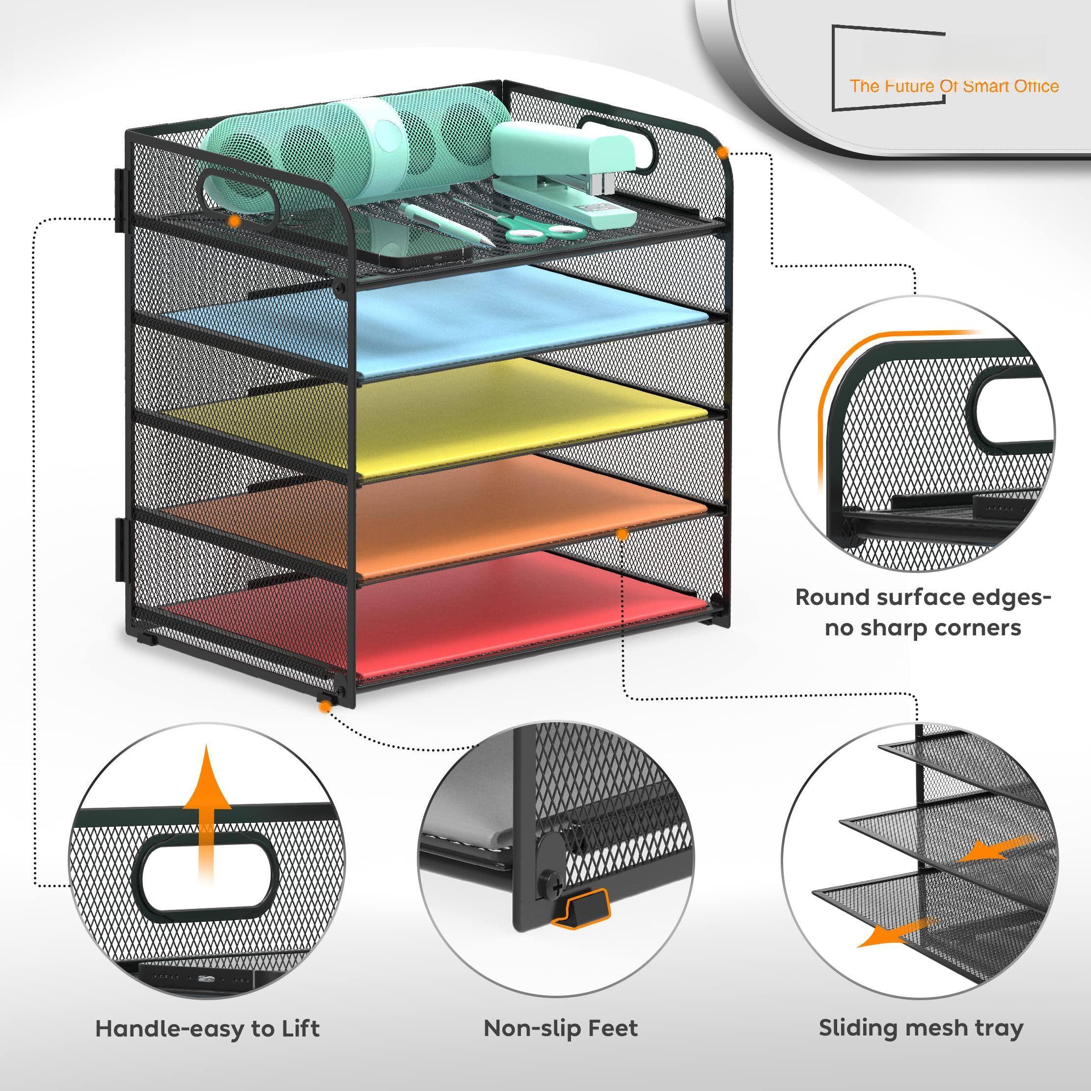 The Future Of Smart Office

- Round surface edges - no sharp corners
- Handle - easy to Lift
- Non-slip Feet
- Sliding mesh tray