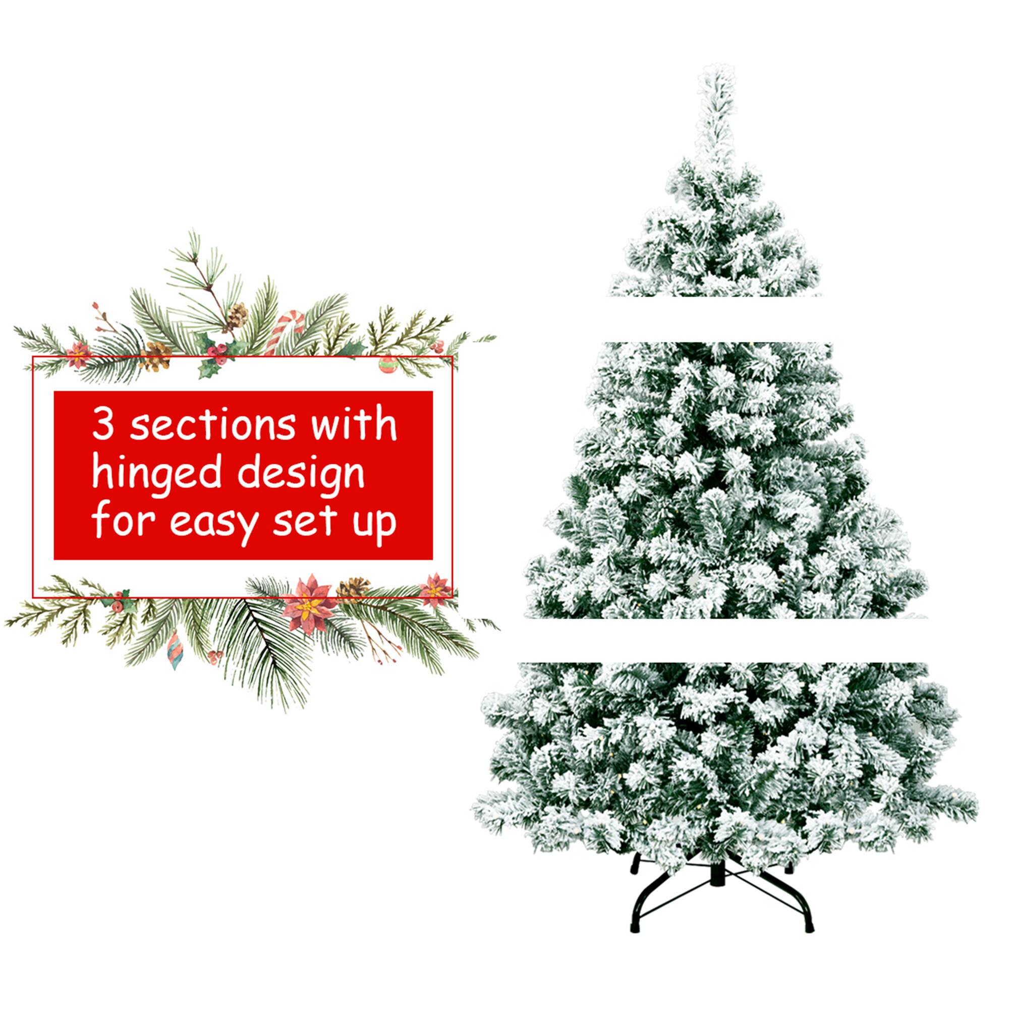 3 sections with hinged design for easy set up