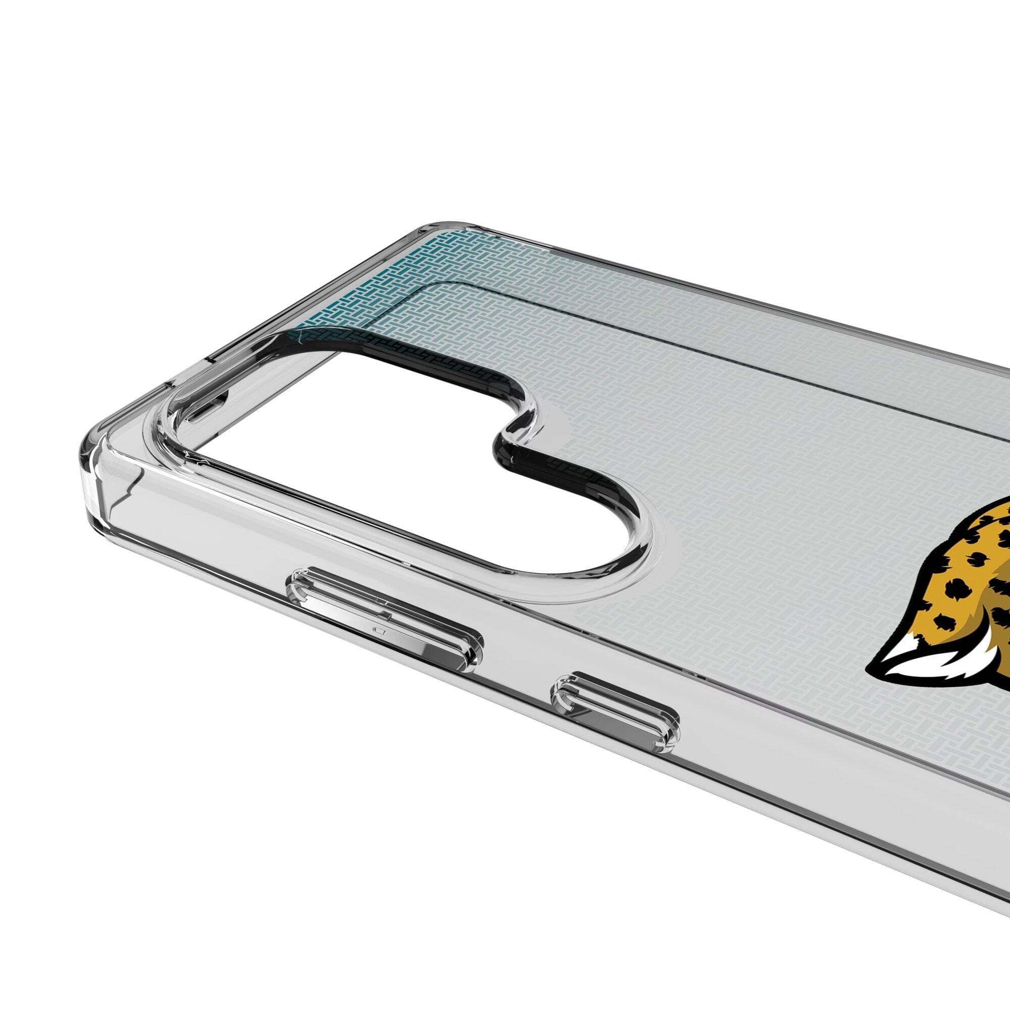 Alt View 2. Keyscaper - Linen Logo Galaxy Clear Case - S24 - Multicolor.