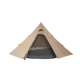 VEVOR - Hot Tent for 4 Persons, Camping Tipi Hot Tents with Stove Jack & Inner Tent, Portable Winter Camping Tents - Brown