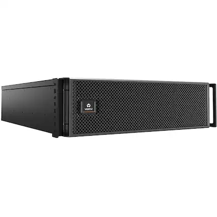 Front. Vertiv - Vertiv Liebert GXT5 External Battery Cabinet - 5-10kVA/192V | HV - 9000 mAh - 12 V DC - Lead Acid - Sealed - Black.