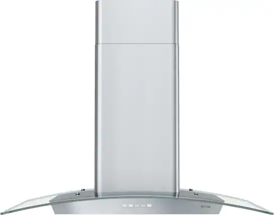 Zephyr - 30 inches - Convertible - Island Range Hood - Stainless Steel/Glass